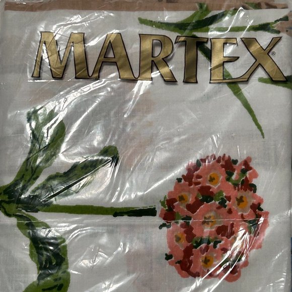 Vintage Martex 2 Standard Pillowcase Flowers New in Package Spring Tulips Unisex - Picture 6 of 9